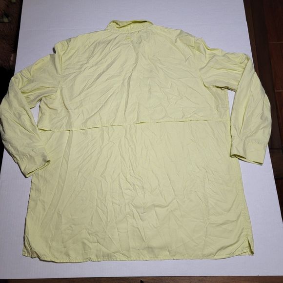 Magellan Outdoors Fish Gear Angler Fit Mag Wick Full Button LS Yellow - Size 2XL - Picture 4 of 8